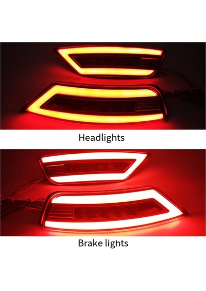 2 Adet LED Arka Tampon Reflektör Işık Ford Focus 2 Için Mk2 Hatchback Ecosport Escape Kuga 2009-2020 Arka Sinyal Sis Lambası (Yurt Dışından) indirimleri