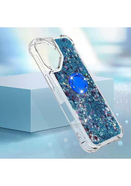 Halka Kickstand Halka Kickstand Köpüklü Kum ile IPhone 16 Telefon Kılıfı (Yurt Dışından) fırsatları