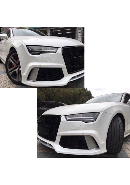 Audi Rs7 2009-2018 Ön Tampon Rüzgar Bıçağı Ön Tampon Sis Işık Lamba Trim Kapak Şerit Kalıp Dekoratif Kapak (Yurt Dışından) indirimleri