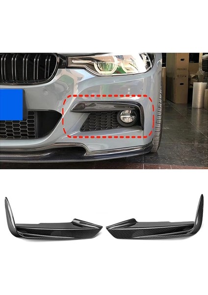 Bmw Için F30 F31 M Spor 2013-2019 Ön Ön Tampon Splitter Kanalları Spoiler Araba Sis Lambası Kaş Çerçeve Kapak Izgara (Yurt Dışından) fiyatları