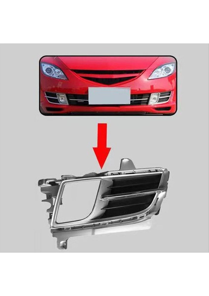 1 Çift Ön Tampon Sis Lambası Kapağı Döşeme Sis Mazda Için Izgara Çerçeve Çerçevesi 6 2009 2010 GV7D-51-690 GV7D-51-680 (Yurt Dışından) indirimleri