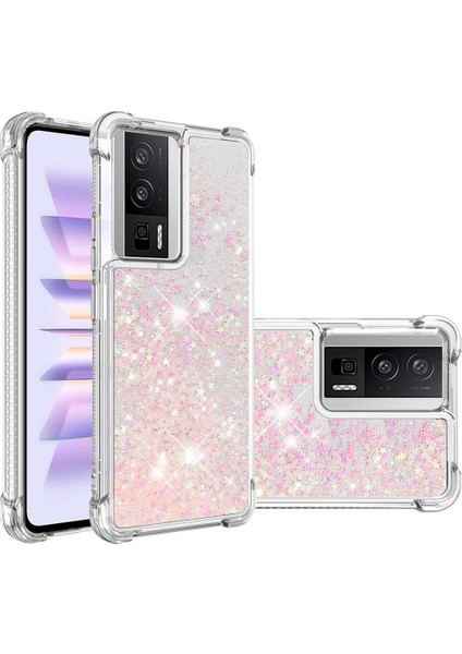 Xiaomi Poco F5 Pro Darbeye Sıvı Temizle Akan Tpu Sevimli Telefon Kılıfı (Yurt Dışından) modelleri