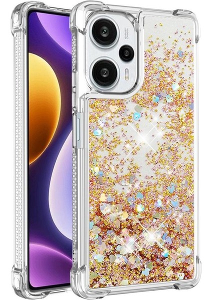 Xiaomi Poco F5 5g Tpu Koruyucu Quicksand Sıvı Temizle Telefon Kılıfı (Yurt Dışından)