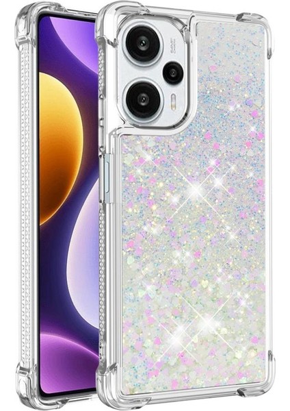 Xiaomi Poco F5 5g Tpu Koruyucu Quicksand Sıvı Temizle Telefon Kılıfı (Yurt Dışından)
