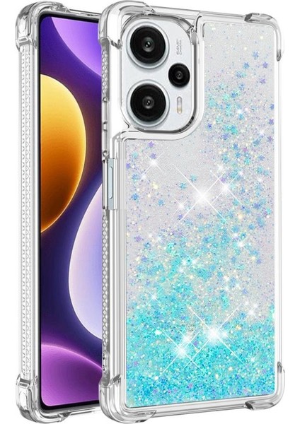 Xiaomi Poco F5 5g Tpu Koruyucu Quicksand Sıvı Temizle Telefon Kılıfı (Yurt Dışından)