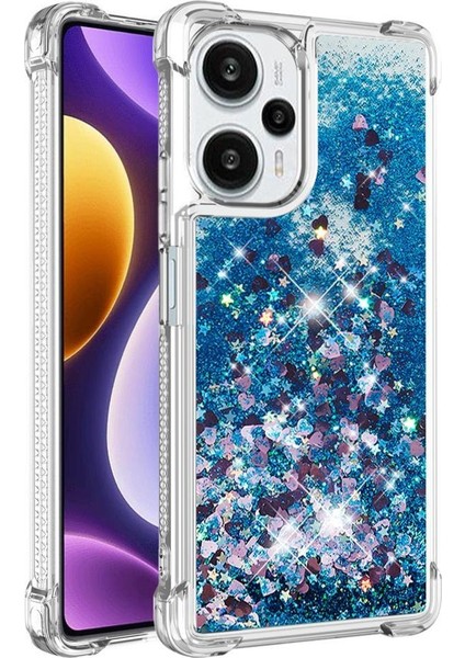 Xiaomi Poco F5 5g Tpu Koruyucu Quicksand Sıvı Temizle Telefon Kılıfı (Yurt Dışından)