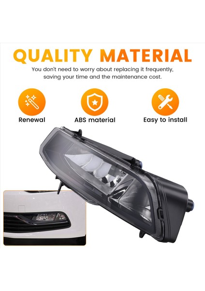 Araba Işık Ön Tampon Sis Fark Sis Lambası Montajı Vw Polo 6c Hatchback 2014-2018 6C0941661D Sol (Yurt Dışından) modelleri