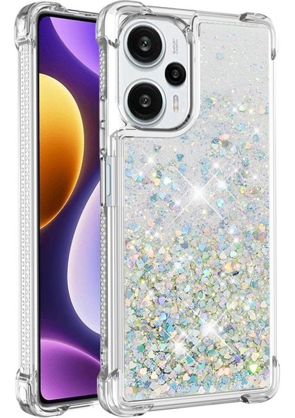 Xiaomi Poco F5 5g Tpu Koruyucu Quicksand Sıvı Temizle Telefon Kılıfı (Yurt Dışından)