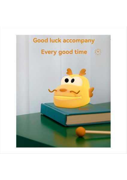 Longbao Ahşap Balık Gece Lambası USB Şarj Üç Vitesli Ayarlanabilir Pat Lamba Sevimli Çizgi Film Eğlenceli Süs Silikon Lamba (Yurt Dışından) fırsatları