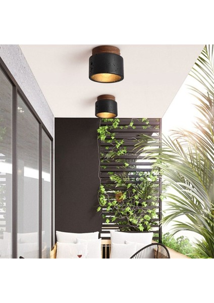 Japon Tarzı Wabi-Sabi Tavan Işık E27 Mutfak Koridor Oturma Odası Için Üç Renk Karartma (Yurt Dışından) modelleri