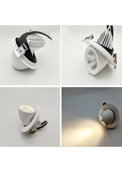 20W LED Fil Bagaj Işık Çiçekli Spotlıght Cob Düşüncü Yüküm Yükümlü Tavın Işık 360 Derece (Yurt Dışından) modelleri