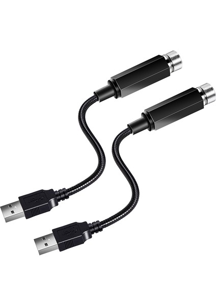 2pcs Gece Işık Projektör Araba Iç Işıklar Yıldızlı Lamba LED USB Powered Romantik Ev Çatı Araç Dekoru, Mor+Mavi (Yurt Dışından) fiyatları