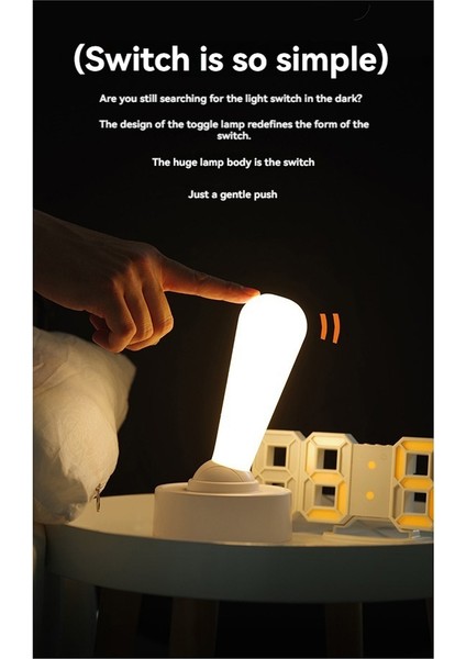 Işık Kapalı Yatak Odası Başucu Atmosferi Işık USB Şarj Edilebilir Gece Işığı (Yurt Dışından) modelleri