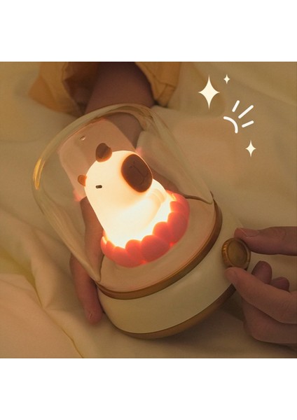 Iyi Şanslar Lotus Capybara Lambası Yaratıcı Çizgi Film Capibala Gece Işık Kız Doğum Günü Gece Işık Yeşil (Yurt Dışından) modelleri