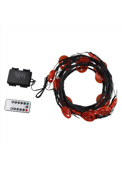 Cadılar Bayramı Partisi Pumpkin Rattan Hafif Dize Korku Hayalet Festivali Ev Bahçe Partisi Açık Dekorasyon (Yurt Dışından)