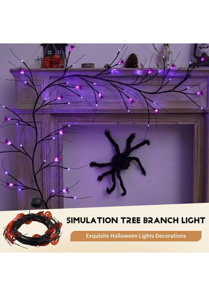 Cadılar Bayramı Partisi Pumpkin Rattan Hafif Dize Korku Hayalet Festivali Ev Bahçe Partisi Açık Dekorasyon (Yurt Dışından) indirimleri