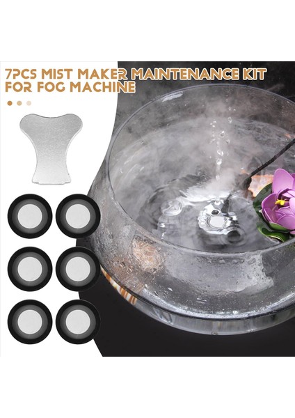 7 Adet Sis Yapıcı Bakım Kiti, Seramik Disk Seramik Disk Anahtarı Anahtar Yedek Parçalar Sis Makinesi Için (Yurt Dışından) fırsatları