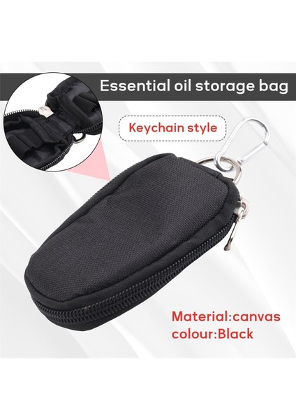 Uçucu Yağ Depolama Çantası, Anahtar Zincir Tarzı Seyahat Çantası Esansiyel Yağ Taşıma Çantası Depolama Çantası 2/ml Siyah Için 10 Şişe (Yurt Dışından) fırsatları