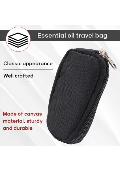 Uçucu Yağ Depolama Çantası, Anahtar Zincir Tarzı Seyahat Çantası Esansiyel Yağ Taşıma Çantası Depolama Çantası 2/ml Siyah Için 10 Şişe (Yurt Dışından) indirimleri