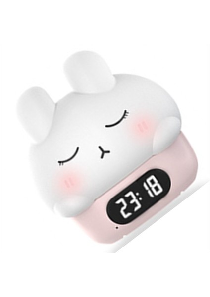 Sevimli Gece Işığı Saati: Uyumak Için Sana Eşlik Edin Tavşanlar Pat Gece Işık Çalar Yatak Odası Yatak (Yurt Dışından) indirimleri