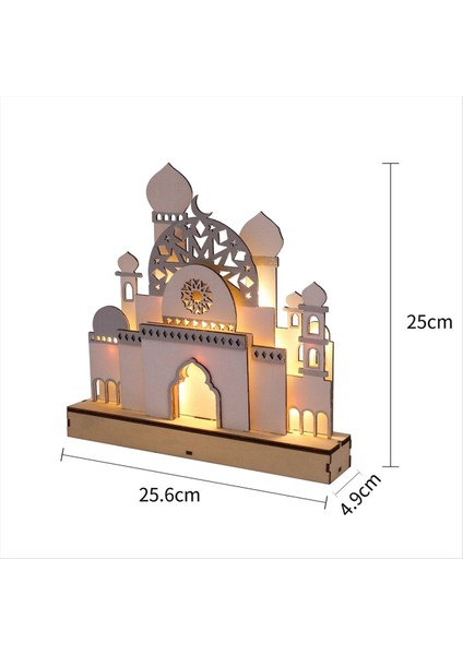 C Ahşap Eid Mübarek LED Gece Işık Müslüman Ramazan Dekoru Ev Islam Müslüman Partisi Mübarek Dekor Parti Malzemeleri (Yurt Dışından) indirimleri