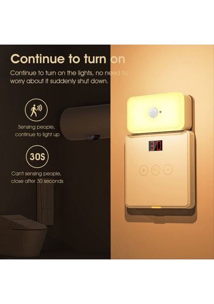 Tuya Wifi Insan Hareket Algılama Pir Sensörü Sıcak Beyaz Işık Sensörü Gece Işık Akıllı Ev Sesli Uzaktan (Yurt Dışından)