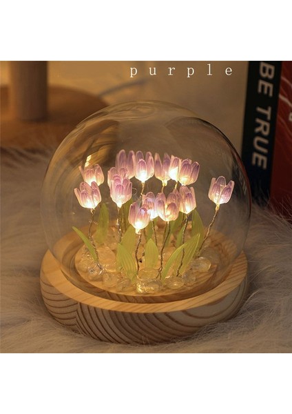 Lale Gece Işık El Yapımı Diy Lale Kız Oturma Odası Gece Işık Masaüstü Işık Romantik Ortam Lamba-Moral (Yurt Dışından) indirimleri