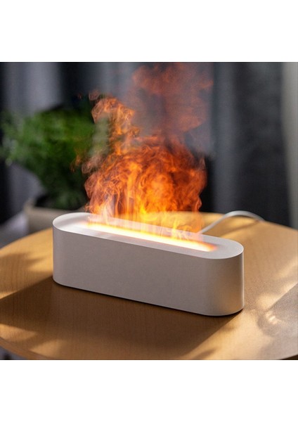 Alev Hava Nemlendiricisi Ultrasonik Serin Sis Makinesi Nebülizör LED Uçucu Yağ Difüzör Siyah (Yurt Dışından) indirimleri