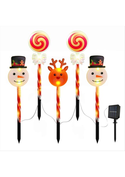 10 Pcs Güneş Noel Dekorasyon Işıkları 8 Işık Modu Işık IP65 Su Geçirmez Noel Dekor Işık Bahçe Yard Yürüyüş Yolu (Yurt Dışından)