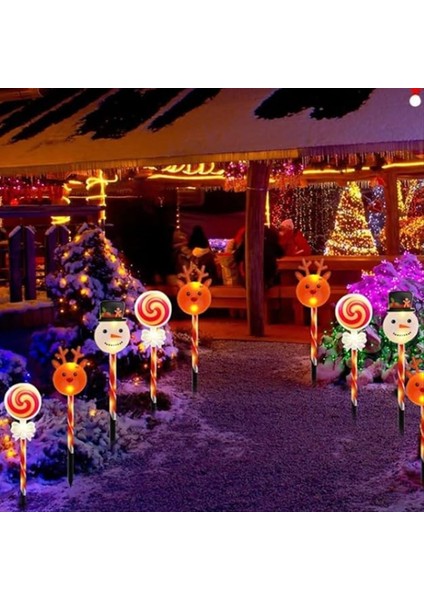 10 Pcs Güneş Noel Dekorasyon Işıkları 8 Işık Modu Işık IP65 Su Geçirmez Noel Dekor Işık Bahçe Yard Yürüyüş Yolu (Yurt Dışından) fırsatları