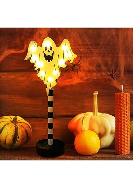 Cadılar Bayramı Hayalet Festival Modelleme Işıkları Kabak Hayalet Kafatası Dekoratif Işıklar Ahşap Cadılar Bayramı Işıkları (Yurt Dışından) modelleri