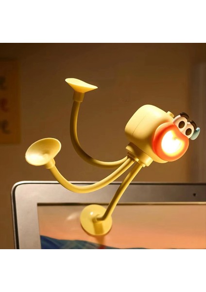 Karikatür Ahtapot Mini Gece Işık Sevimli Hayvan Taşınabilir LED Hafif Yatak Odası Dekorasyonu Telefon Tutucu Olarak Kullanılabilir (Yurt Dışından)