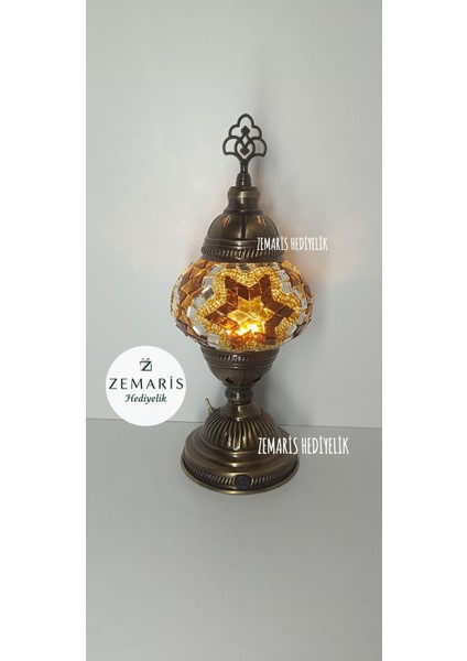 El Yapımı Şarjlı Masa Lambası Abajur