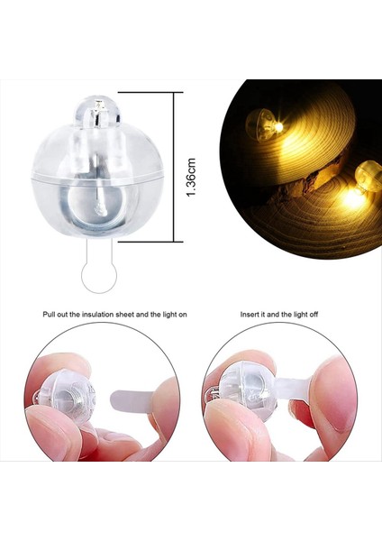 60PCS LED Balon Işıkları, Mini LED Işık Sıcak Beyaz, Kağıt Fener Için LED Balon Işığı, Balon Işığı, Doğum Günü Partisi (Yurt Dışından) fırsatları