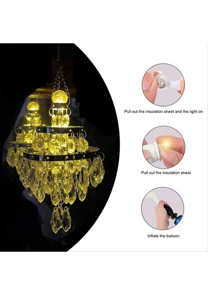 60PCS LED Balon Işıkları, Mini LED Işık Sıcak Beyaz, Kağıt Fener Için LED Balon Işığı, Balon Işığı, Doğum Günü Partisi (Yurt Dışından) indirimleri