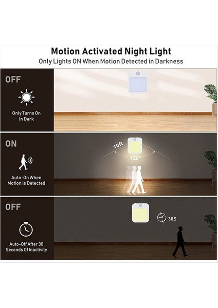 Hareket Sensörü LED Gece Işık Lambaları Çocuk Gecesi Işık Akıllı LED Gece Lambası Başucu Masa Yatak Odası Nigh Eu Fiş (Yurt Dışından)