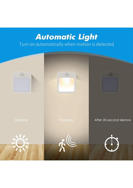 Hareket Sensörü LED Gece Işık Lambaları Çocuk Gecesi Işık Akıllı LED Gece Lambası Başucu Masa Yatak Odası Nigh Eu Fiş (Yurt Dışından) modelleri