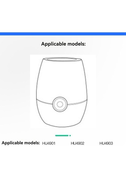3pcs HU4101 Humıdıcıcıcıcıcıcıcıps HU4901/HU4902/HU4903 Hava Nemlendirici Filtreleri Yatak Odası Ofisi Için (Yurt Dışından) indirimleri