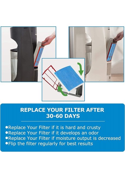 8 Paket Yükseltme HFT600 Yedek Nemlendirici Wicks HEV615 Için Fil-Ter, HEV620 (Yurt Dışından) fiyatları