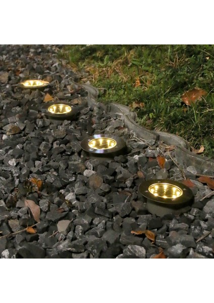 Güneş Zemin Işıkları Dış Mekan Güneş Su Geçirmez LED Işık Bahçe Bahçesi Adım ve Geçit Sıcak Beyaz LED Güneş Işıkları (Yurt Dışından) modelleri