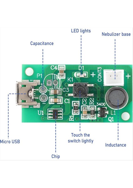 Atomizasyon Diski Dc 5V USB Nemlendirici Atomizasyon Disk Mirco Arayüz Misti Yapıcı Dıy Evi Için Zamanlama Anahtarı ile (Yurt Dışından) fiyatları