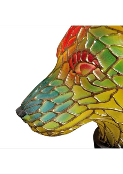 Ev Dekorasyonu Için Kullanılan 15CM Reçine Vitray Tablo Lambası-Hayvan Serisi. (Yurt Dışından) indirimleri