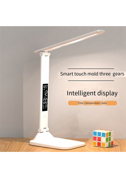 30LED Kişilik Kare Masa Aydınlatma Lambası Basit Okuma Masası Lambası 2000MAH Şarj Edilebilir Başucu Lambası Çalışma Çalışması (Yurt Dışından) fiyatları