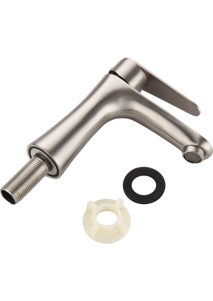 Havza Lavabo Banyo Musluk Tezgah Montajlı Tek Soğuk Su Havza Musluk Tuvalet Musluk Paslanmaz Çelik Küçük Bel (Yurt Dışından)