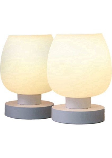 Dokunmatik Cam Masa Işığı LED Dimmitable Başucu USB Gece Işığı 2, 2 Ampul (Yurt Dışından) fırsatları