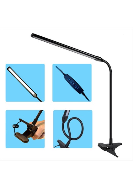 Kesikli LED Teknolojisi, Kelepçe Işığı, Ayarlanabilir ve Esnek Boyunlu Klipsli LED Şövale Işığı Hassas Aydınlatma Için (Yurt Dışından) modelleri