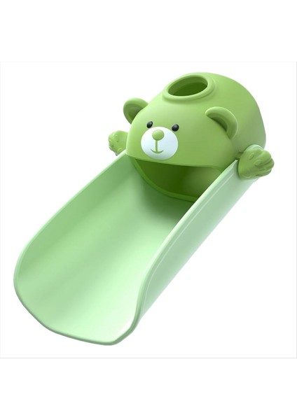 Musluk Genişletici Bebek El Yıkama Genişletici Çocuk Silikon Karikatür Anti-Ölçeklendirme ve Sıçrayan Su Yeşili (Yurt Dışından)