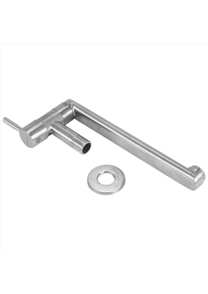 Mutfak Musluğu 180 Derece Dönme Lavabo Paspas Havuzu Musluk Paslanmaz Çelik Uzatılmış Duvara Monte Tek Soğuk Su Muslukları (Yurt Dışından) fiyatları