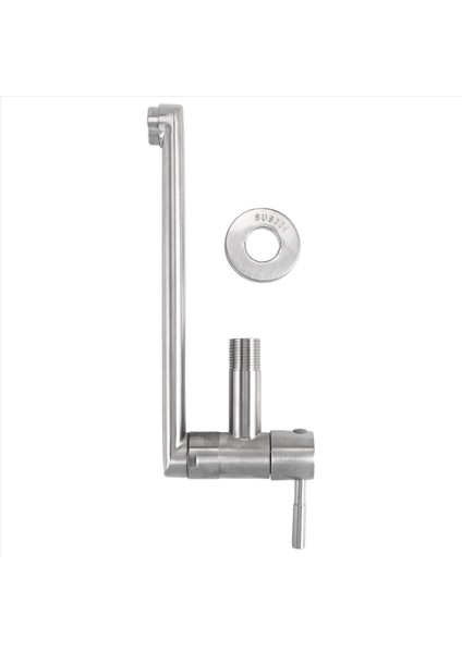 Mutfak Musluğu 180 Derece Dönme Lavabo Paspas Havuzu Musluk Paslanmaz Çelik Uzatılmış Duvara Monte Tek Soğuk Su Muslukları (Yurt Dışından) modelleri