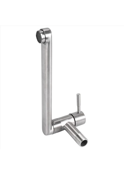 Mutfak Musluğu 180 Derece Dönme Lavabo Paspas Havuzu Musluk Paslanmaz Çelik Uzatılmış Duvara Monte Tek Soğuk Su Muslukları (Yurt Dışından) indirimleri